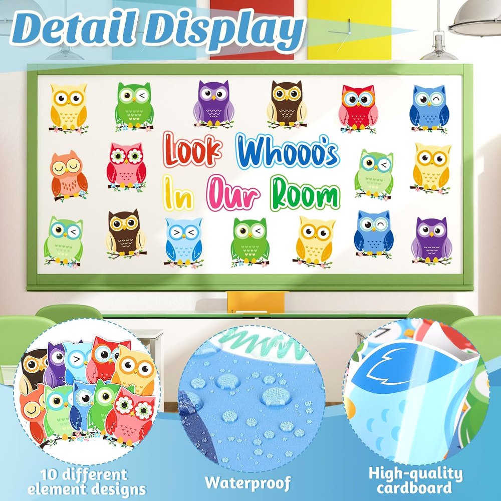 Owl Bulletin Board Decorations Set Owl Classroom Decor, view 3