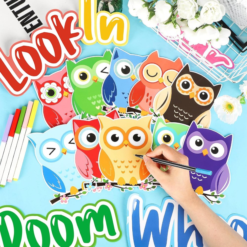 Owl Bulletin Board Decorations Set Owl Classroom Decor, view 4