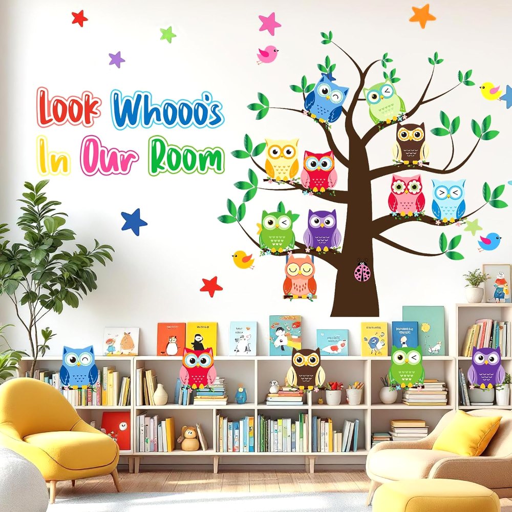 Owl Bulletin Board Decorations Set Owl Classroom Decor, view 5