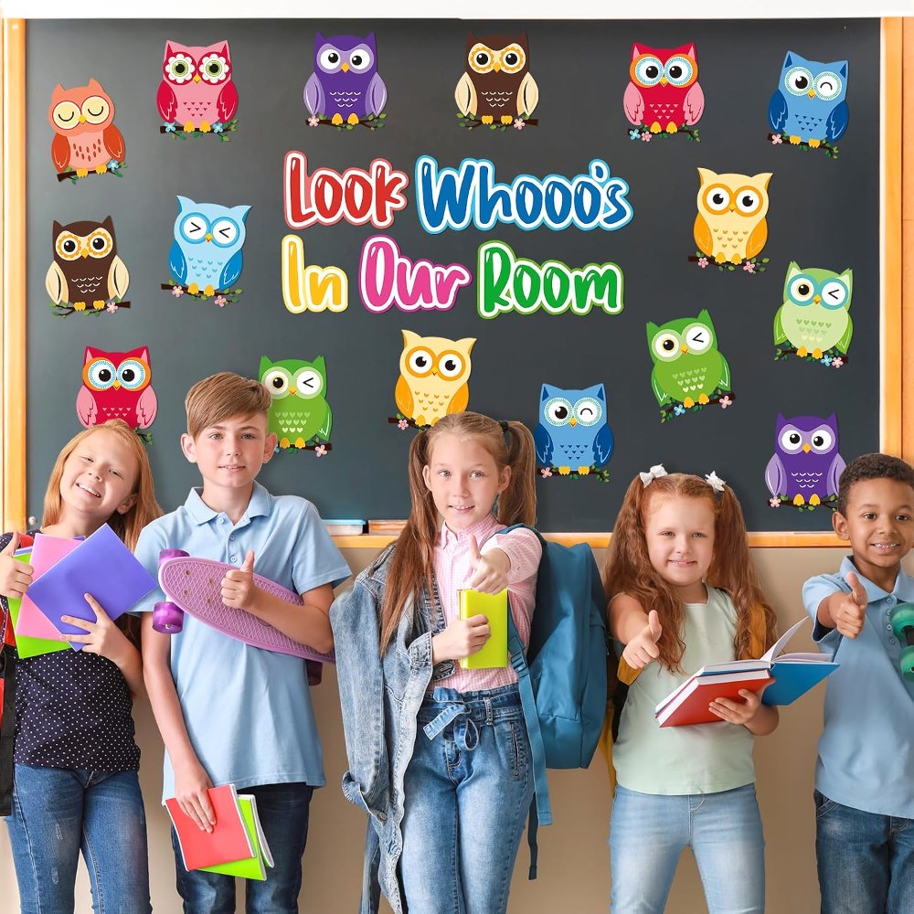 Owl Bulletin Board Decorations Set Owl Classroom Decor, view 6