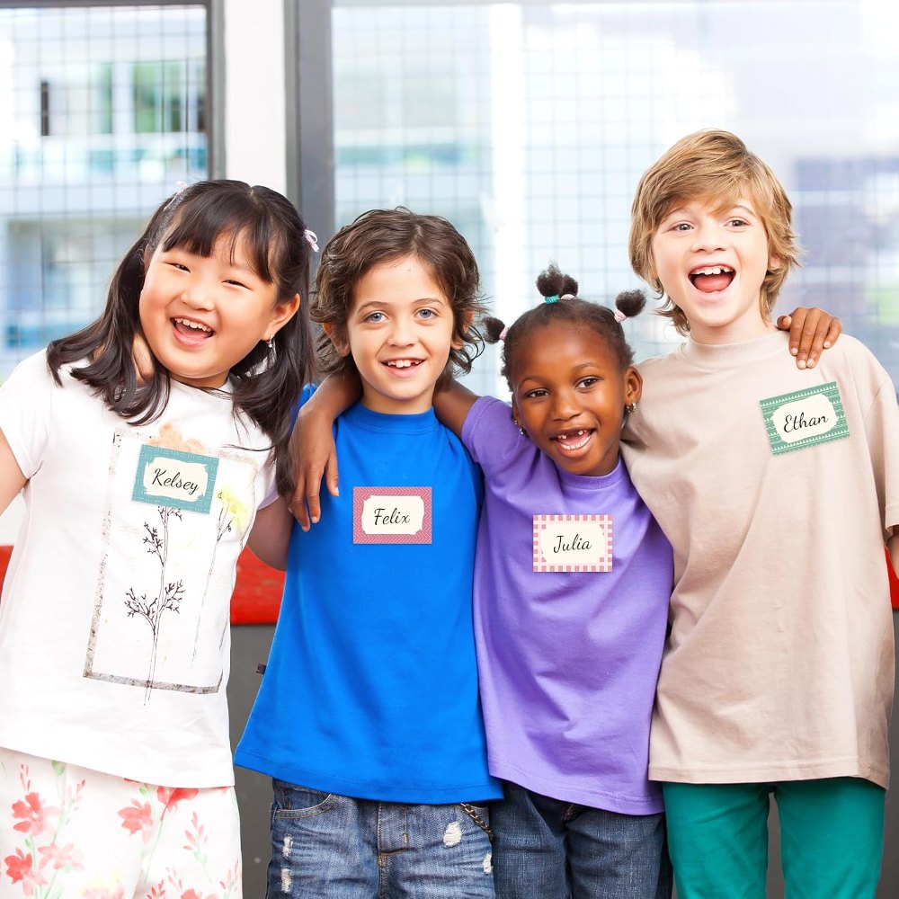 Pastel Name Tag Stickers for Classroom Student Desk, view 4