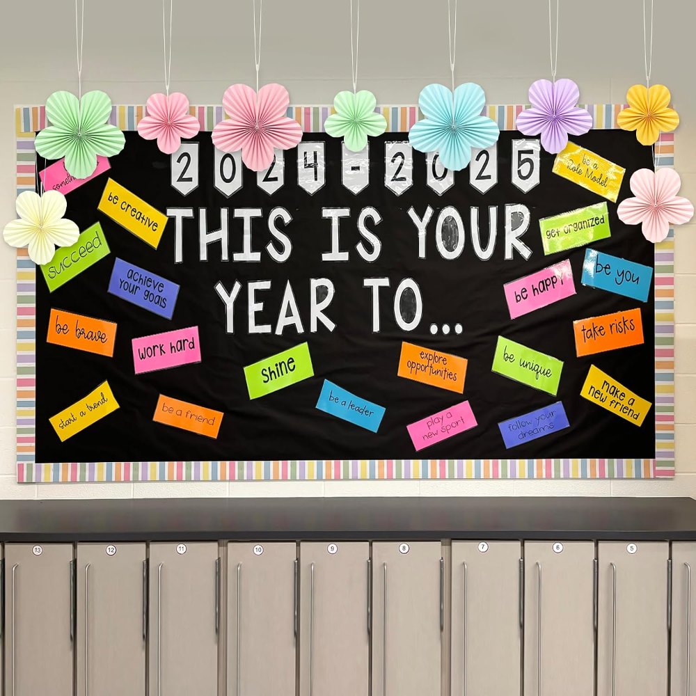 Pastel Paper Flowers Decorations for Party Wall Classroom, detail 7