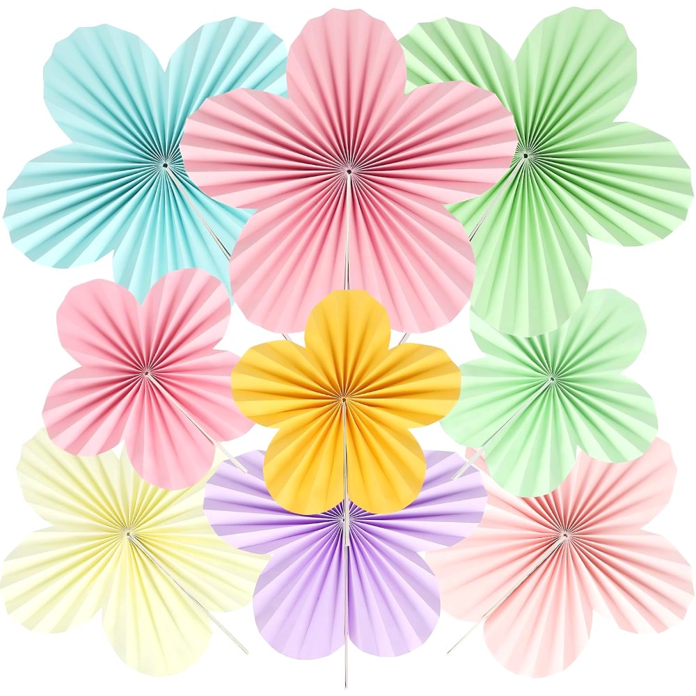 Pastel Paper Flowers Decorations for Party Wall Classroom