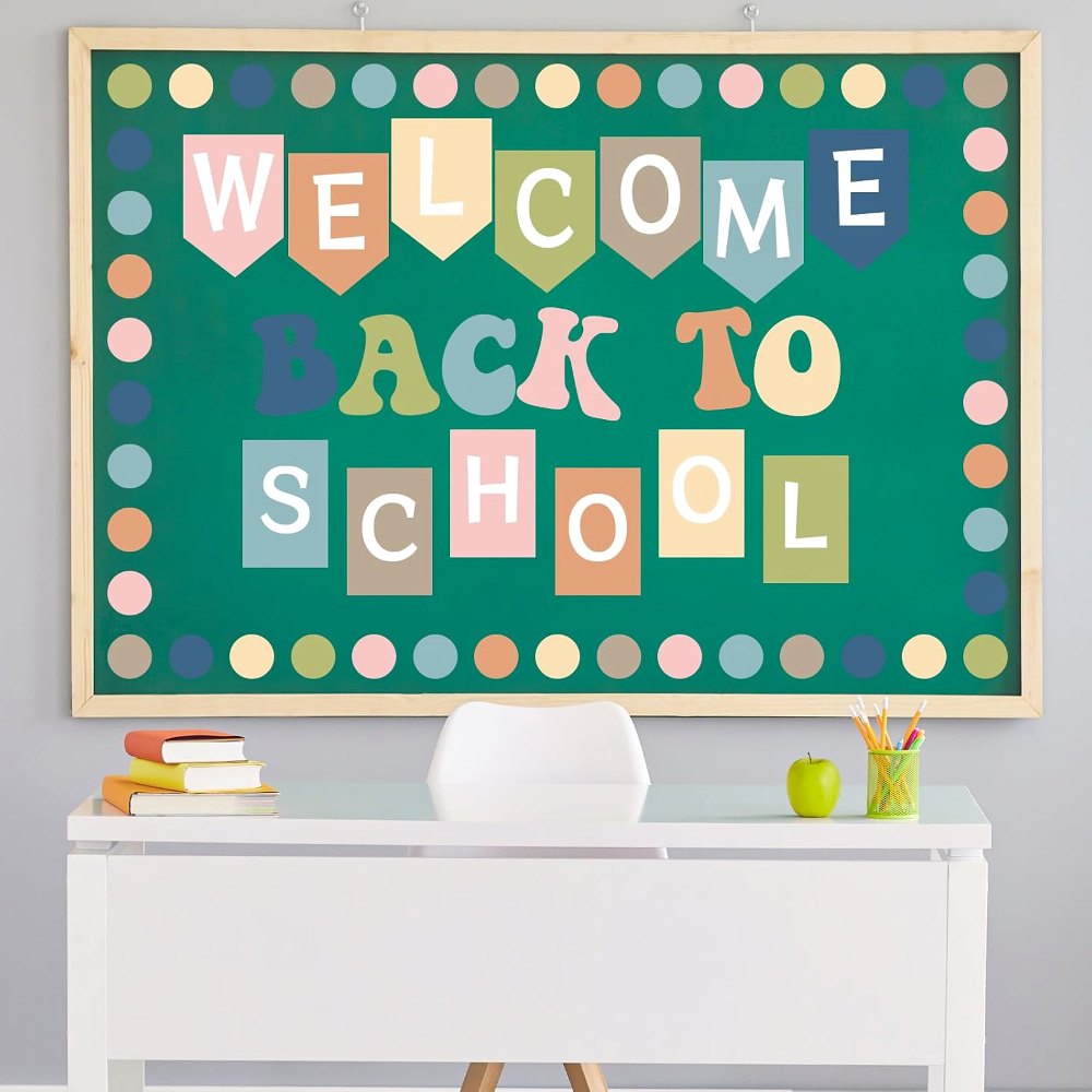 Pastel Welcome Back to School Bulletin Board Decor Set of, view 4