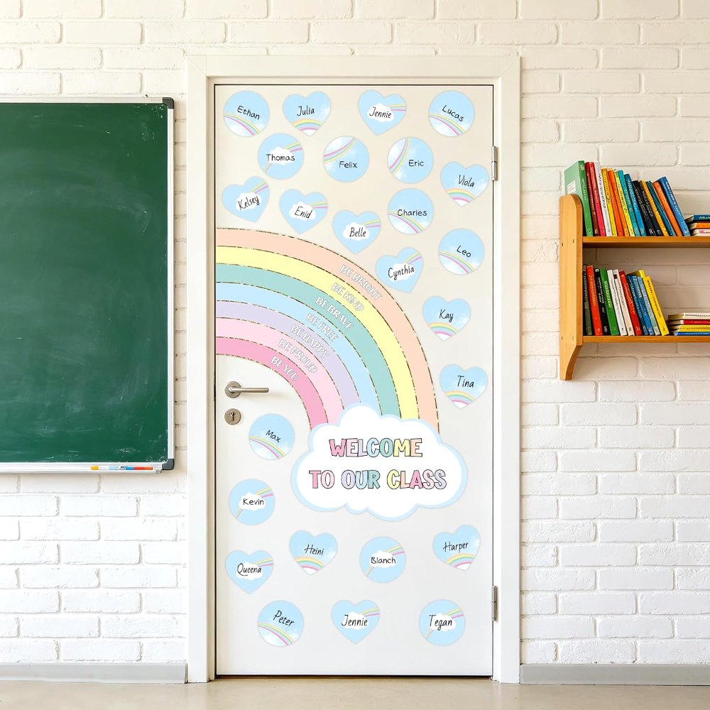 Pastel Welcome Back to School Bulletin Board Decorations, view 6
