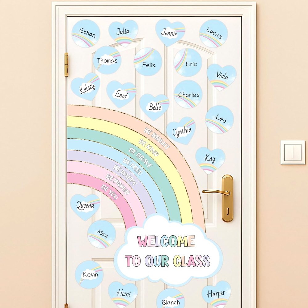 Pastel Welcome Back to School Bulletin Board Decorations
