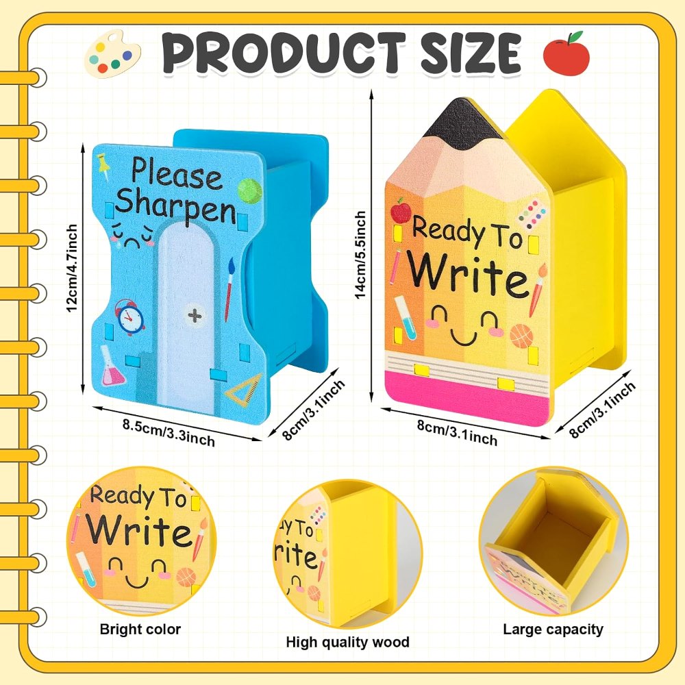 Pencil Shaped Pencil Holder Sharp and Dull Pencil Holder, view 2