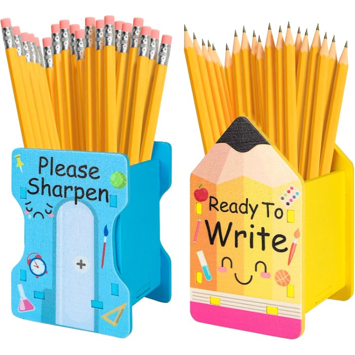 Pencil Shaped Pencil Holder Sharp and Dull Pencil Holder