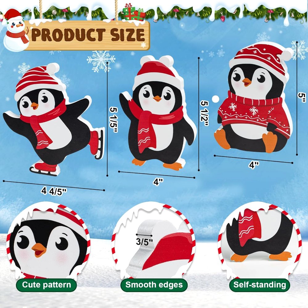Penguin Christmas Decorations Indoor, view 2