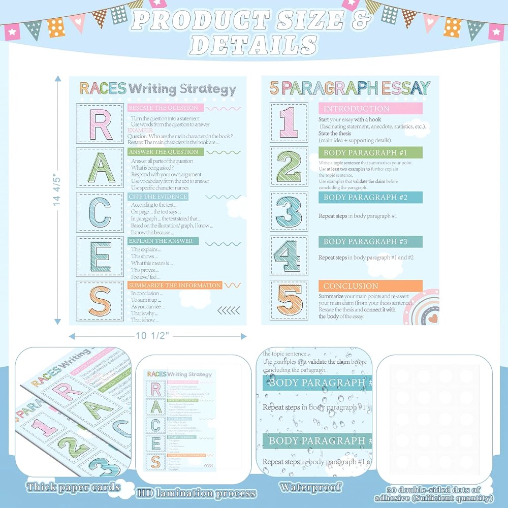 Races Writing Strategy Posters Set of 2 for Classroom, view 3