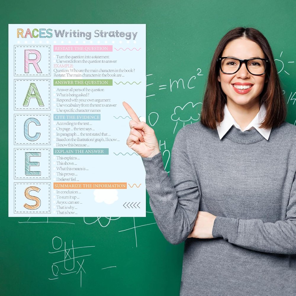 Races Writing Strategy Posters Set of 2 for Classroom, detail 7
