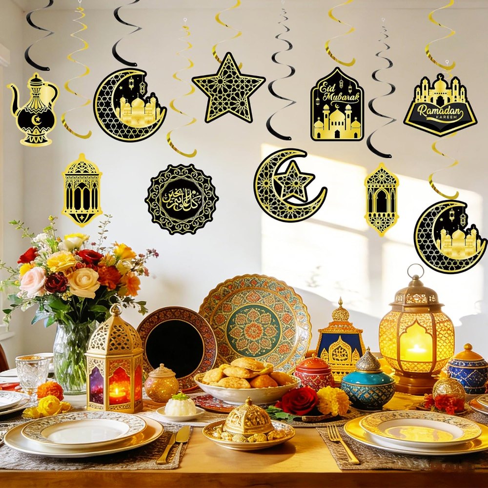 Ramadan Mubarak Decorations for Home Eid Mubarak Hanging, view 7