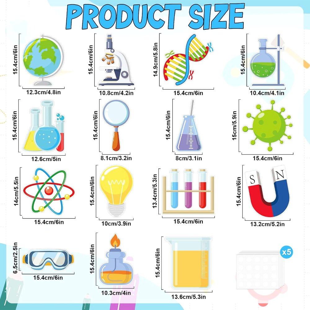 Science Cutouts Scientist Bulletin Board Set Science, view 2