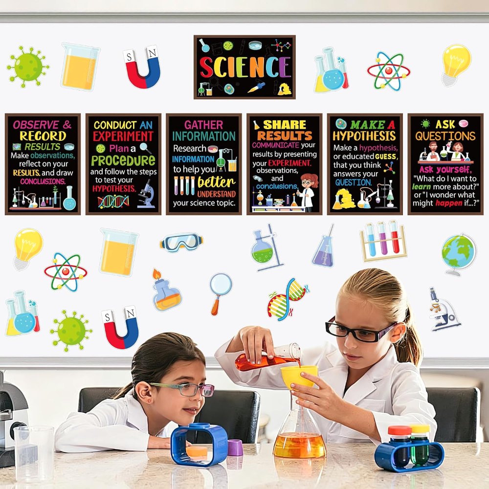 Science Posters Scientist Bulletin Board Set Science, view 6