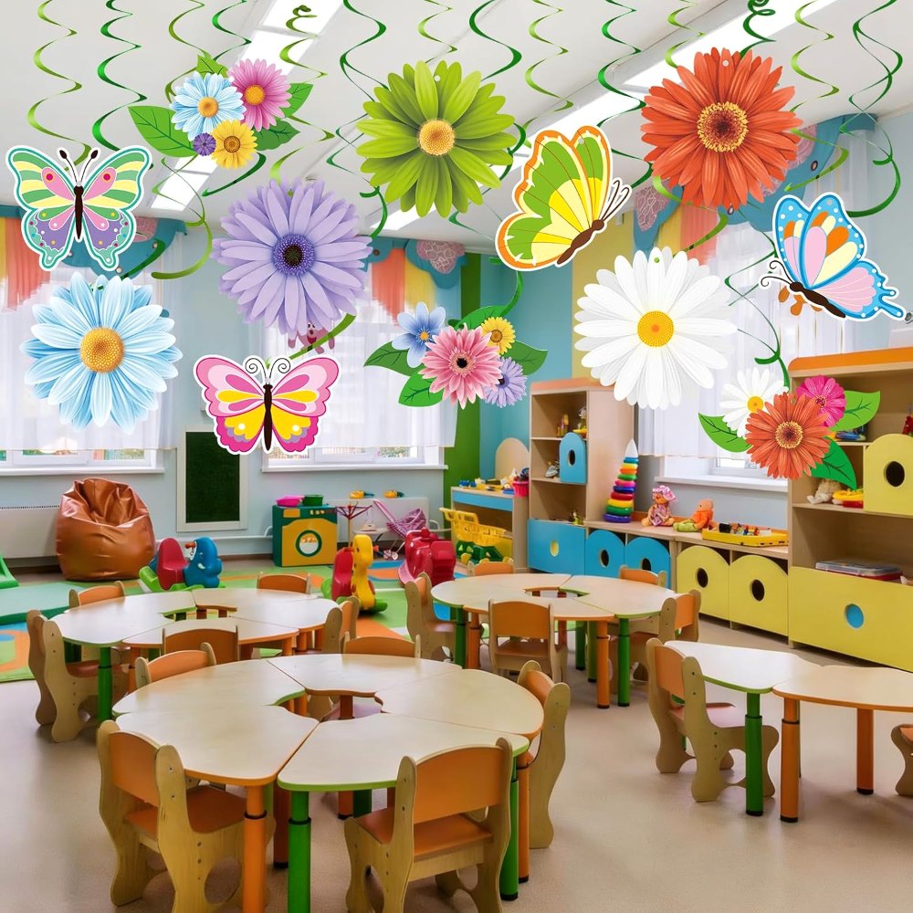 Spring Hanging Swirl Decorations for Home Flower, view 7