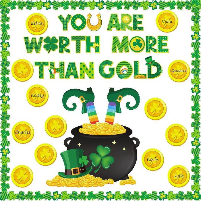 St. Patrick's Day Bulletin Board Decoration Lucky