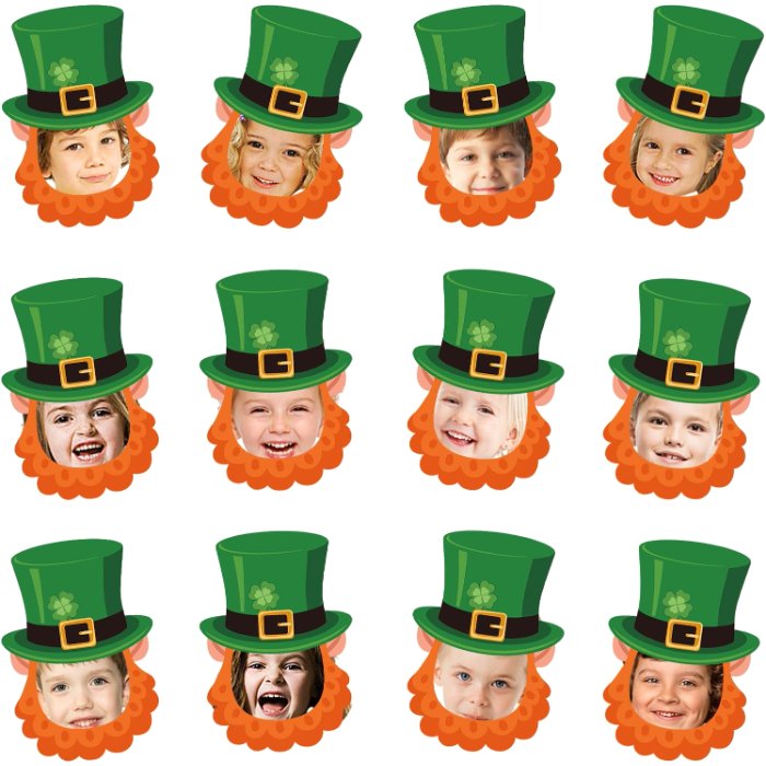 St. Patrick's Day Cutouts Leprechaun Hat and Beard