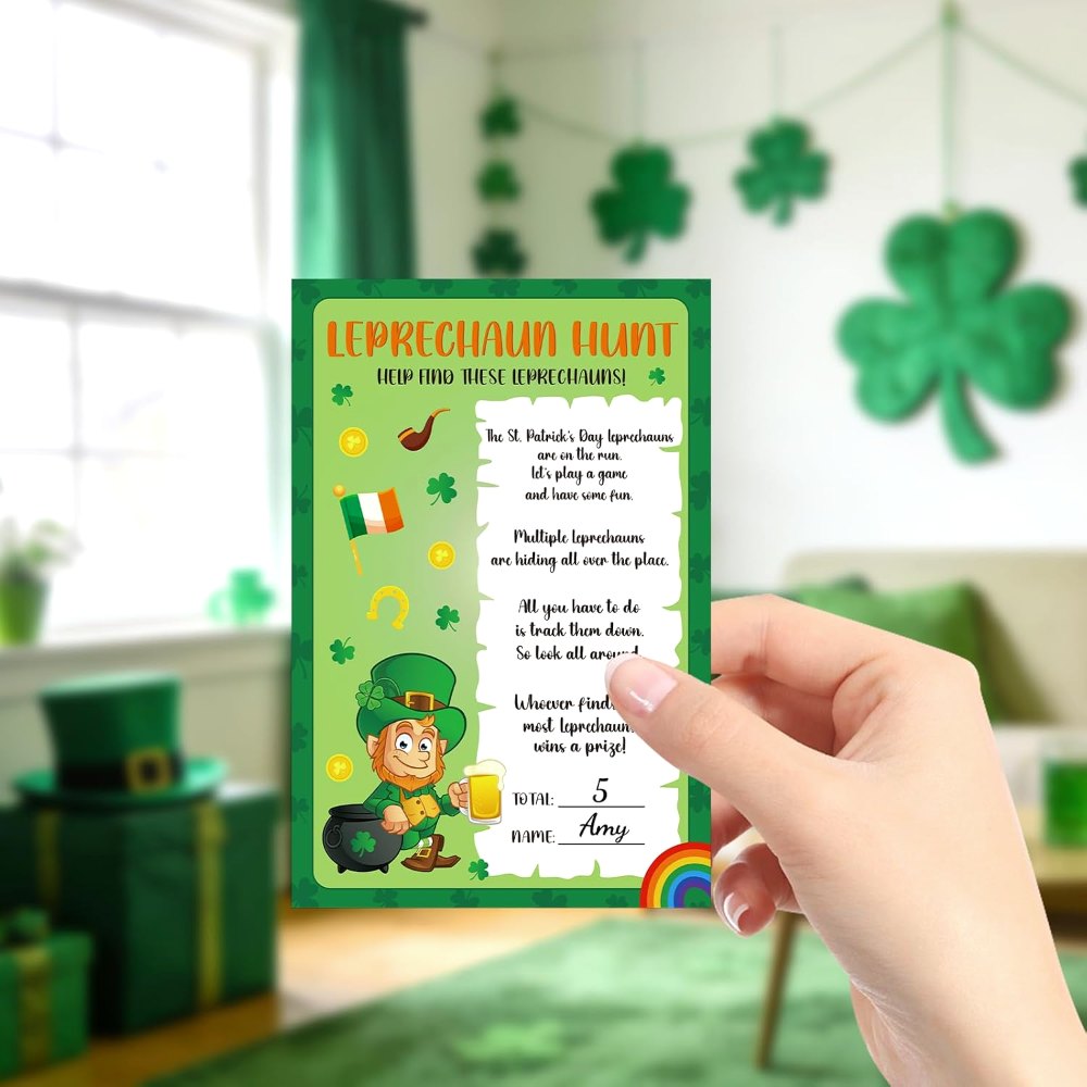 St. Patrick's Day Games for Classroom Party Family Adults, detail 7