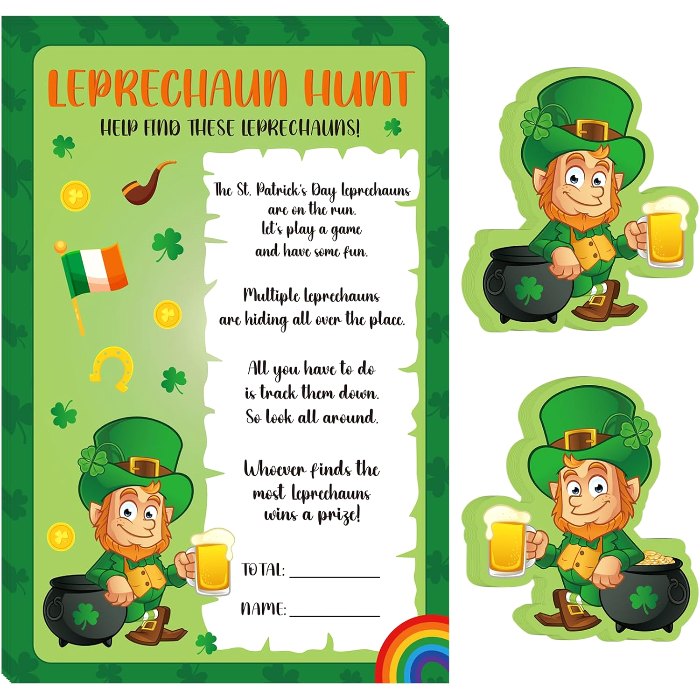 St. Patrick's Day Games for Classroom Party Family Adults