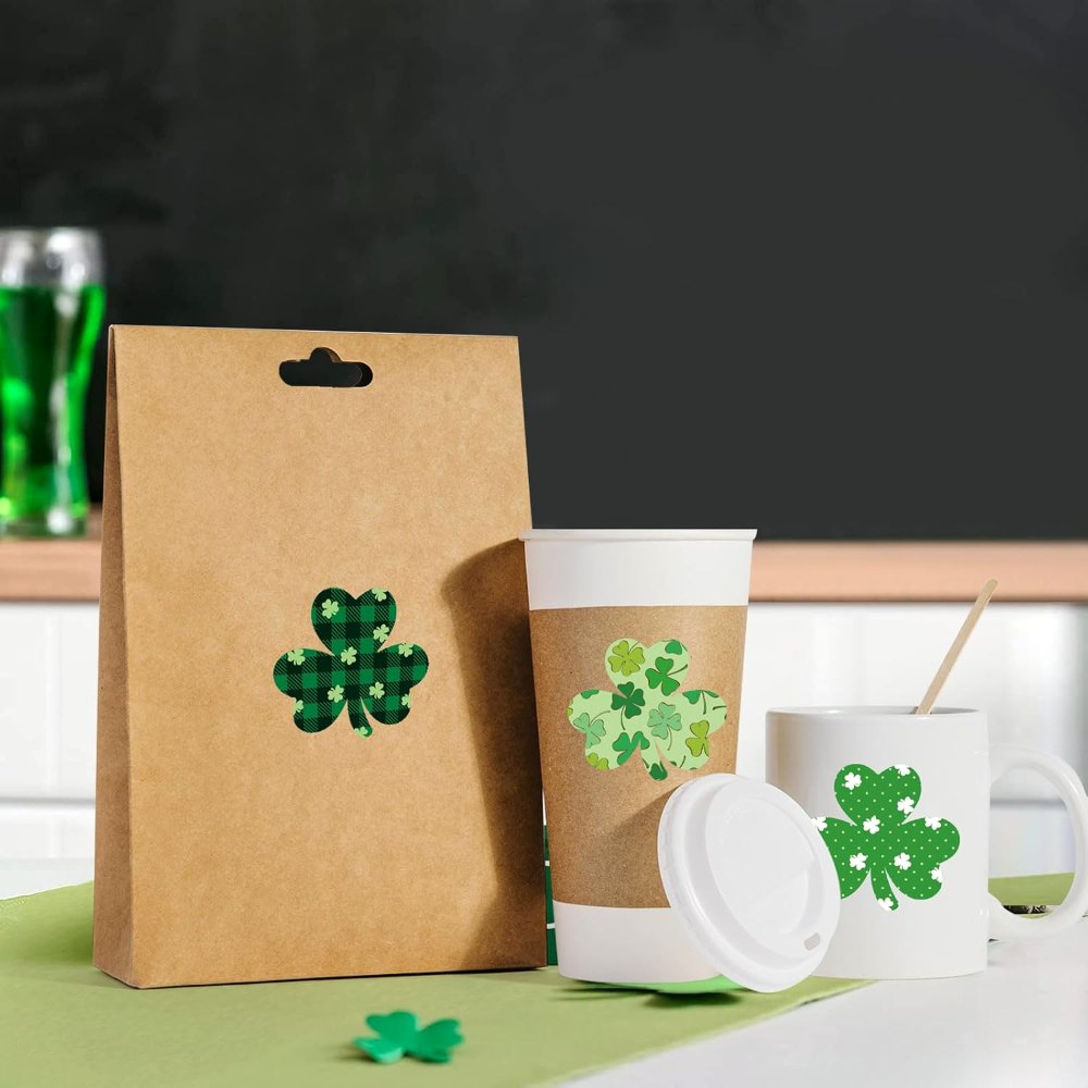 St. Patrick's Day Shamrock Stickers for St Patricks Day, view 5