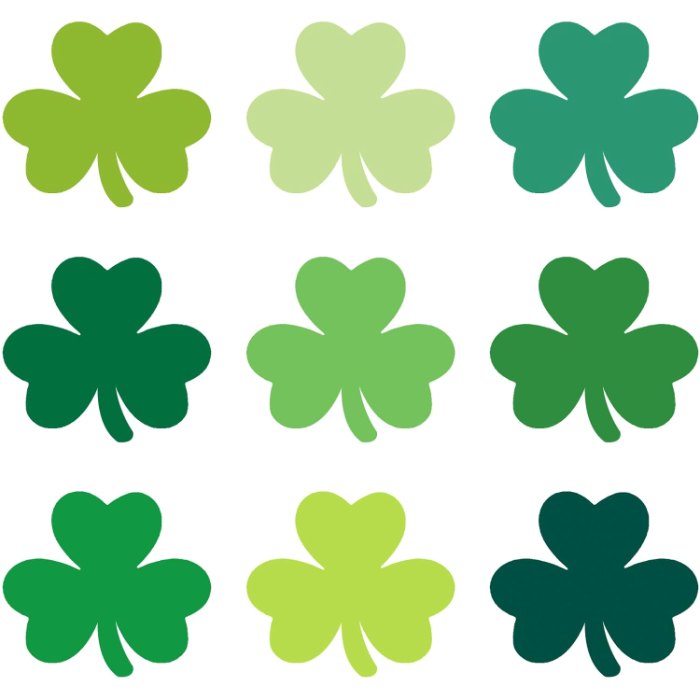 St. Patrick's Day Shamrock Stickers for St Patricks Day, 400 pieces