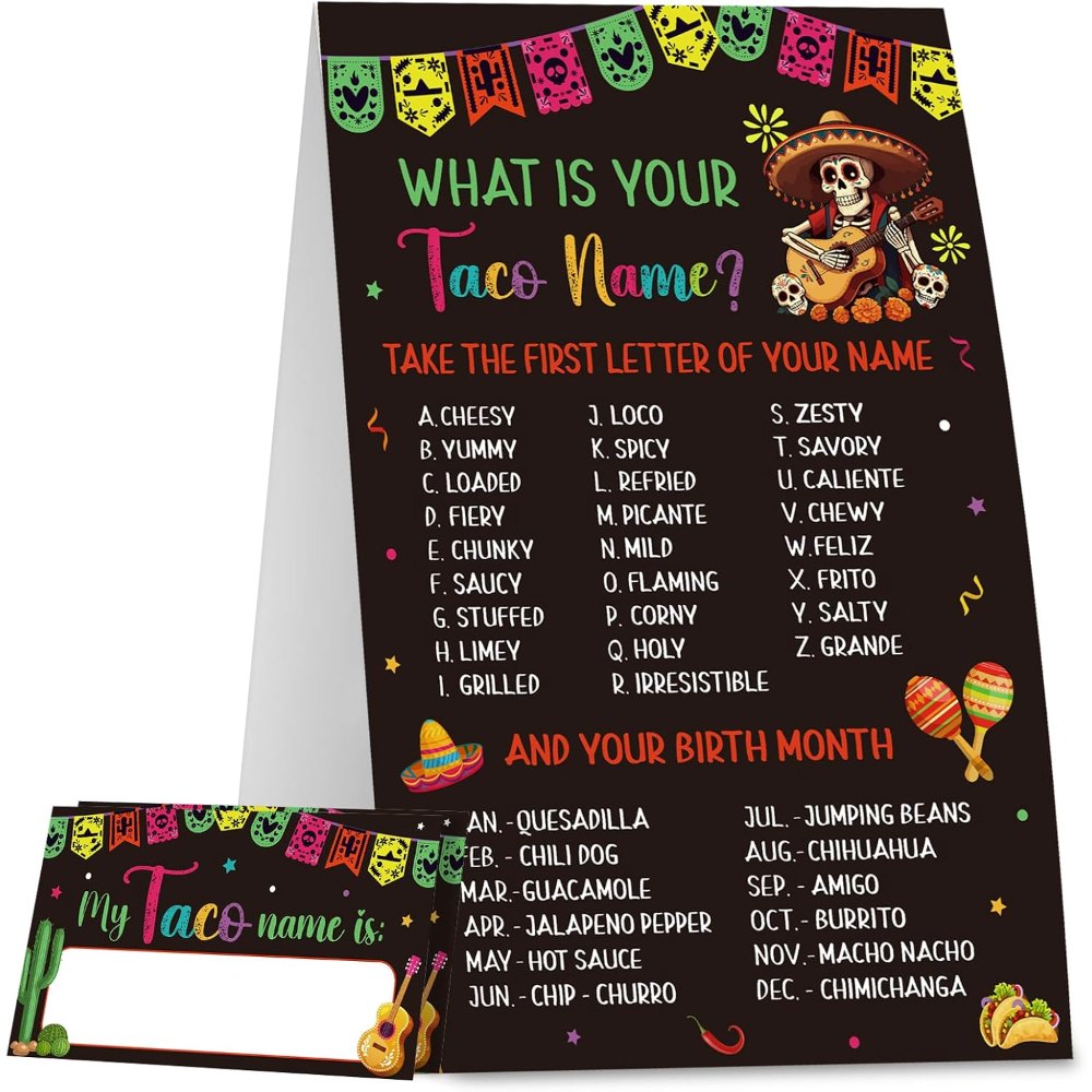 Taco Game for Party Family Adults Office Large Groups