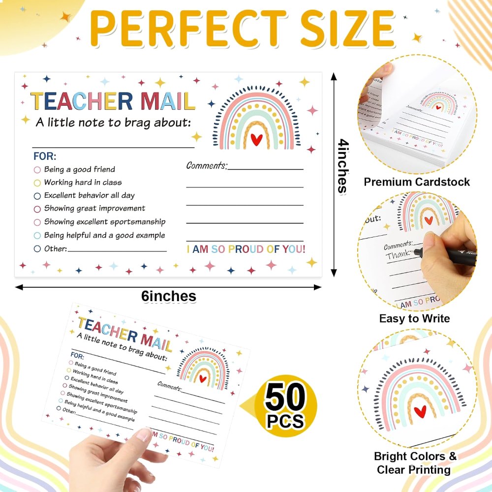 Teacher Mail Notes to Parents, 50 pieces, view 2