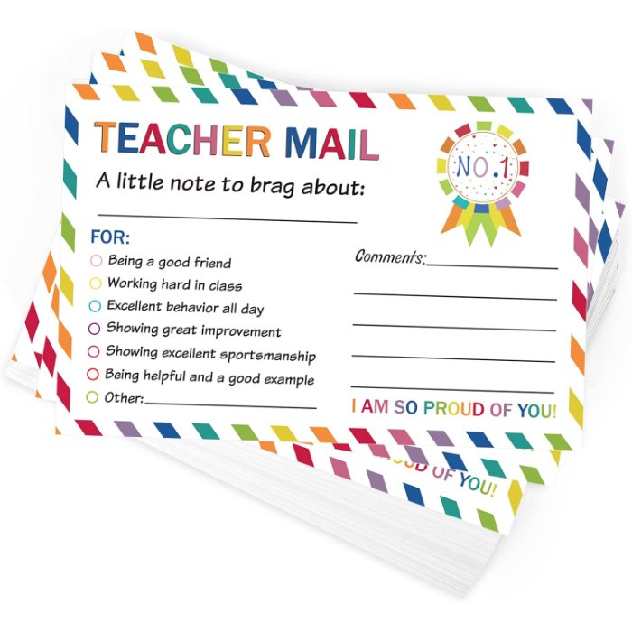 Teacher Mail Notes to Parents