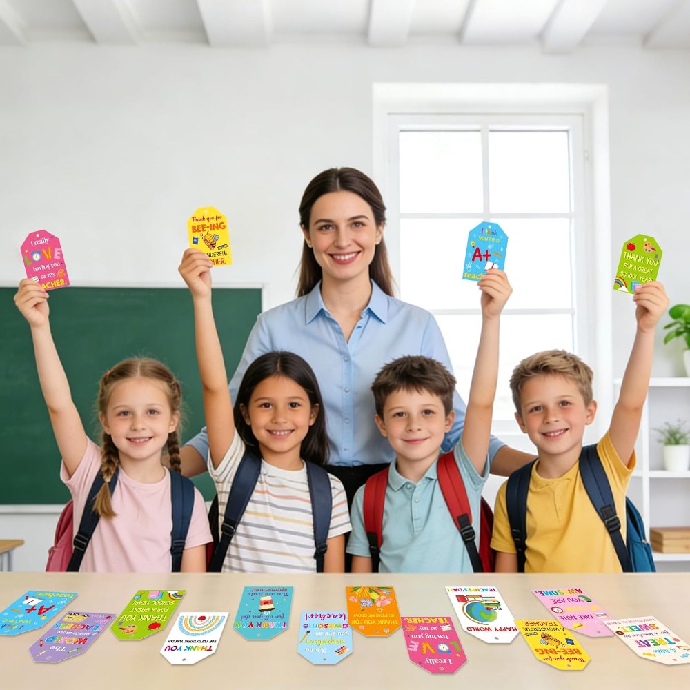 Thank You Teachers Tags with String Teacher Appreciation, view 5