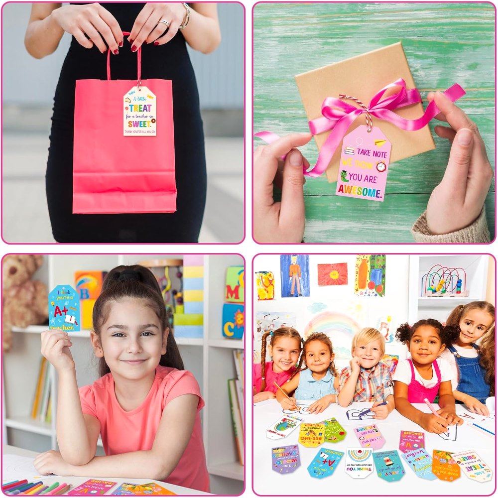 Thank You Teachers Tags with String Teacher Appreciation, view 7