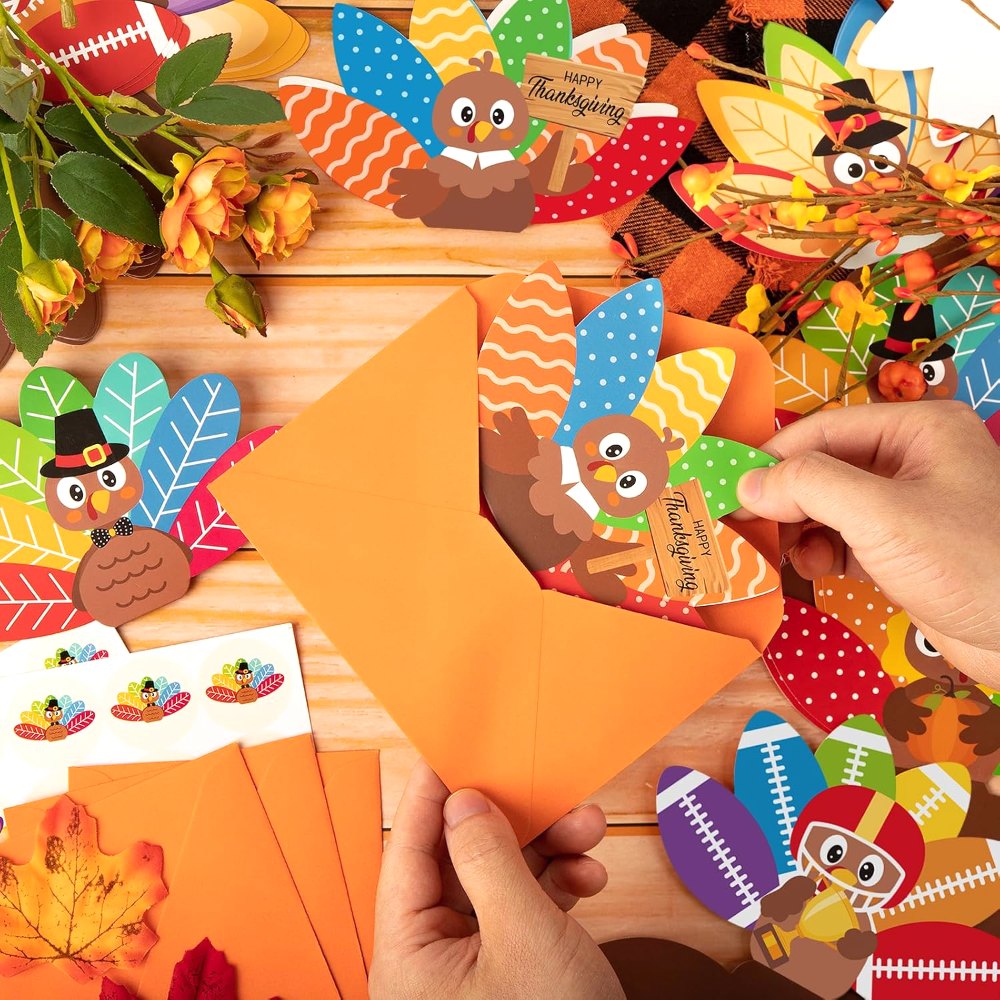 Thanksgiving Cards Bulk Turkey Cards Happy Thanksgiving, view 5