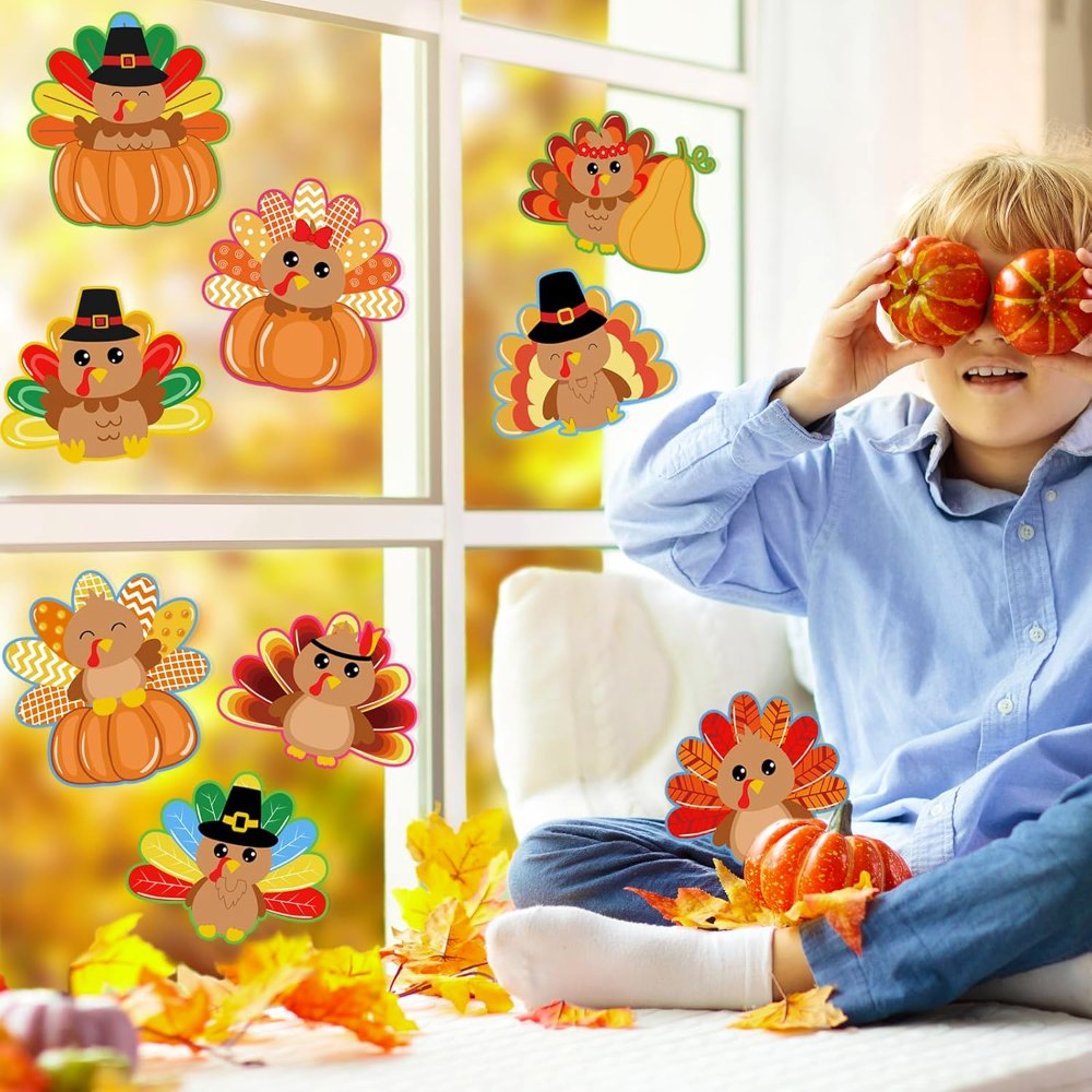 Thanksgiving Decorations Turkey Cutouts Cartoon Turkey, detail 7