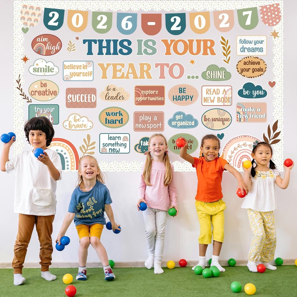 This is Your Year Bulletin Board Decorations Boho Welcome, view 5