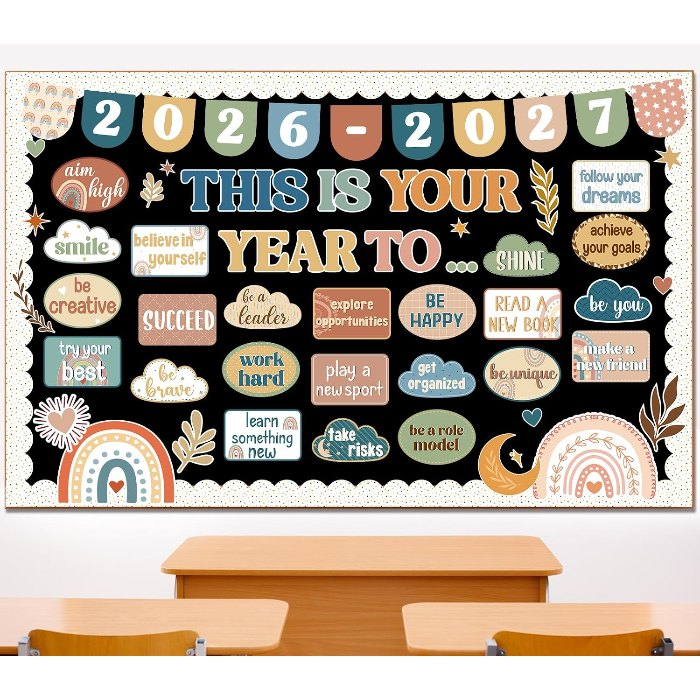 This is Your Year Bulletin Board Decorations Boho Welcome