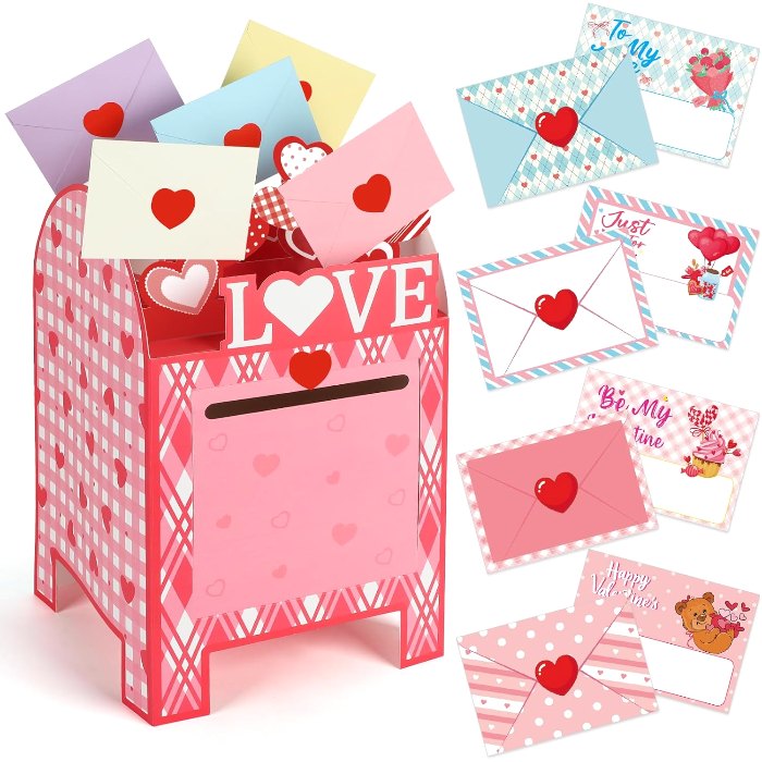 Valentines Day Box With Cards Valentines Day Cards for