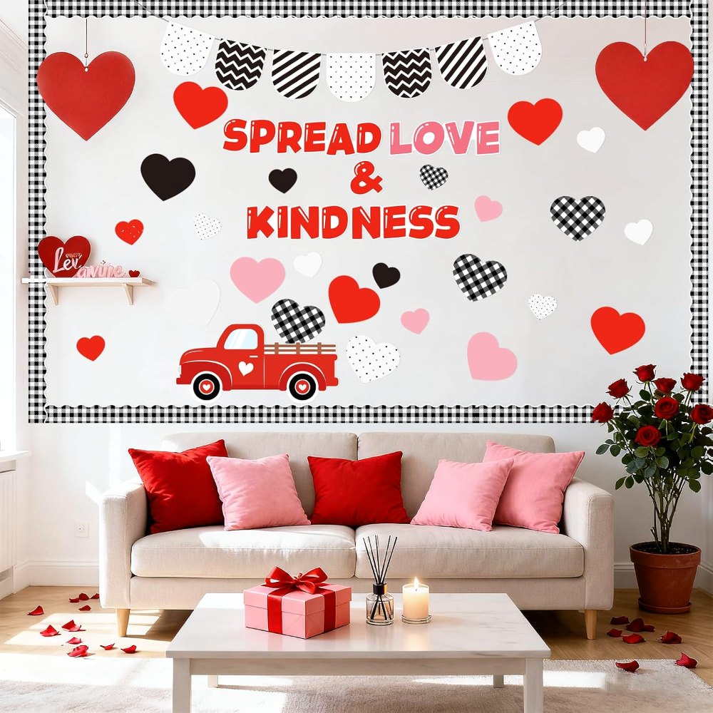 Valentine’s Day Bulletin Board Decorations Love Truck, view 4