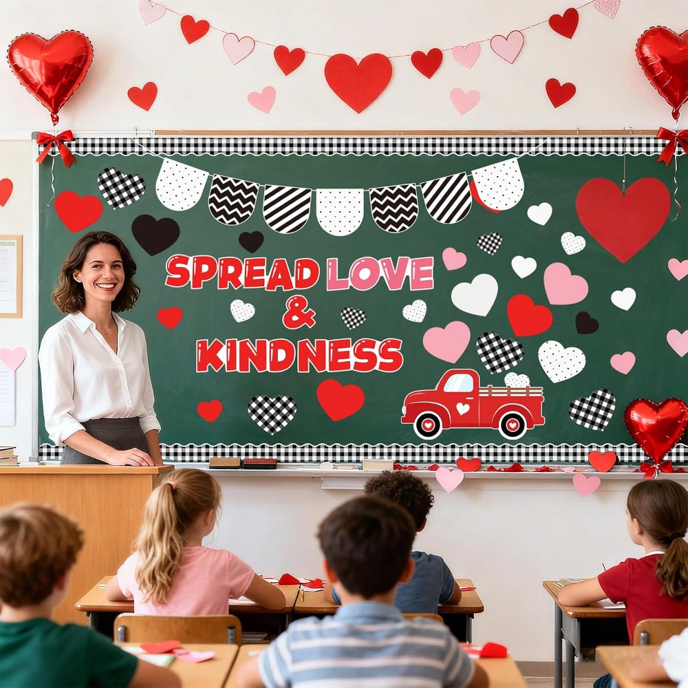 Valentine’s Day Bulletin Board Decorations Love Truck, view 6