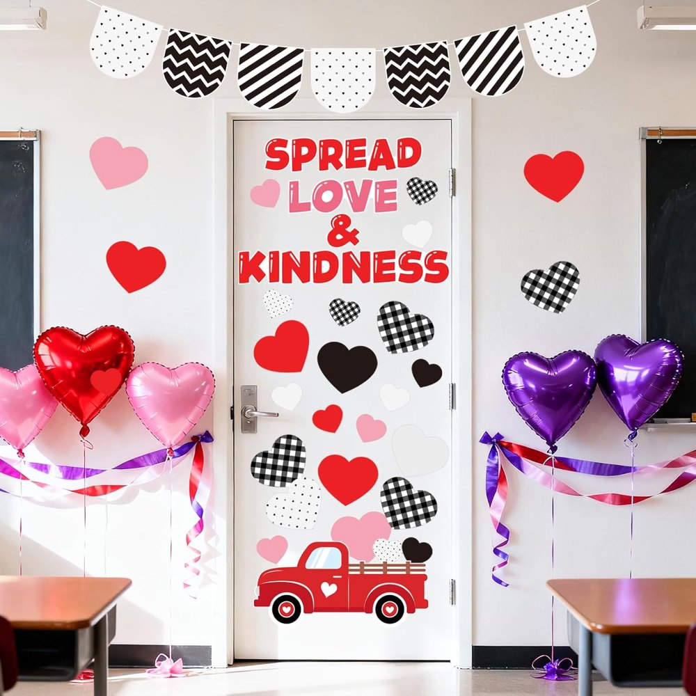 Valentine’s Day Bulletin Board Decorations Love Truck, detail 7