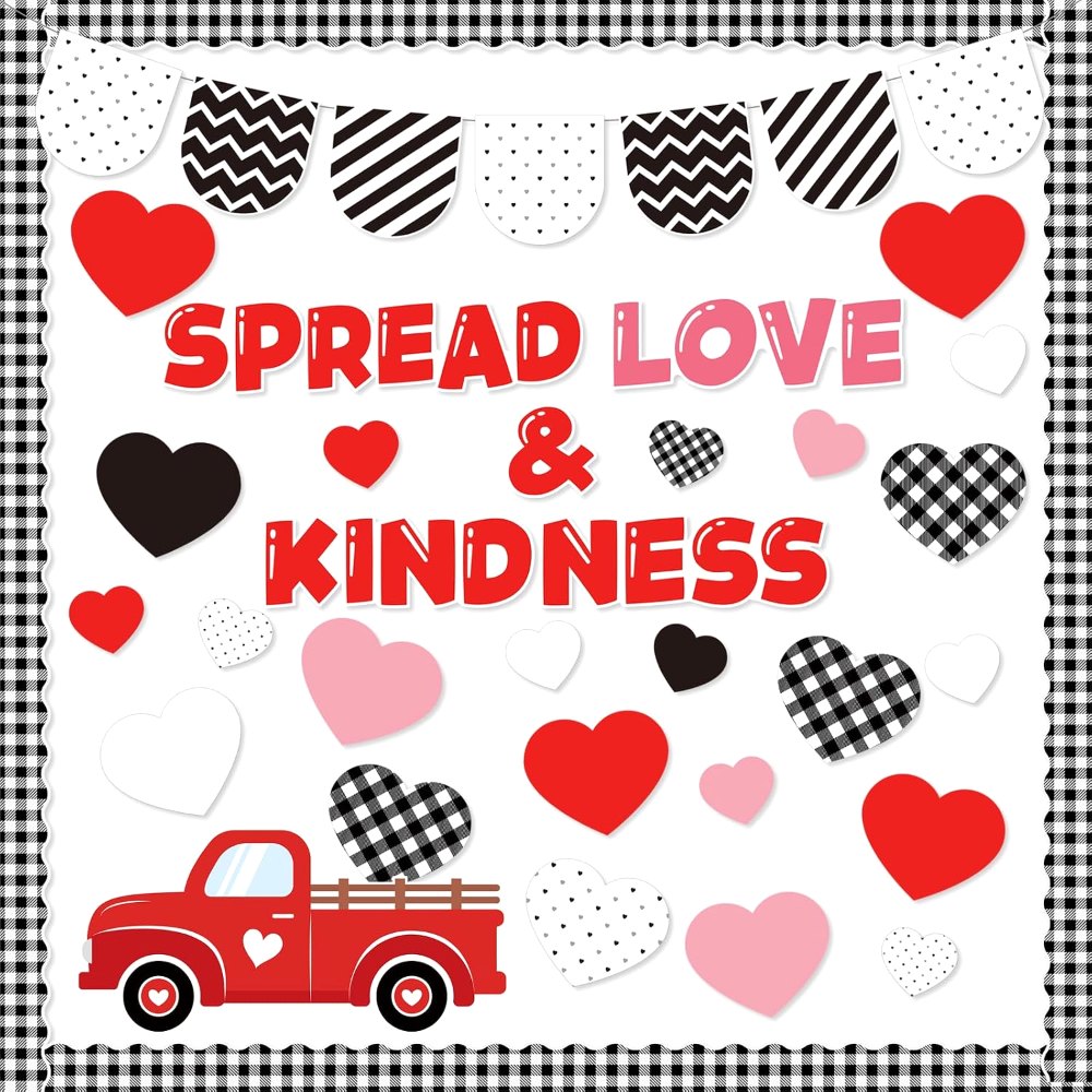 Valentine’s Day Bulletin Board Decorations Love Truck