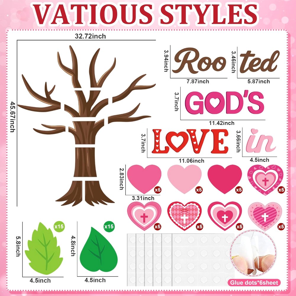 Valentine's Day Bulletin Board Decorations Rooted in, view 2