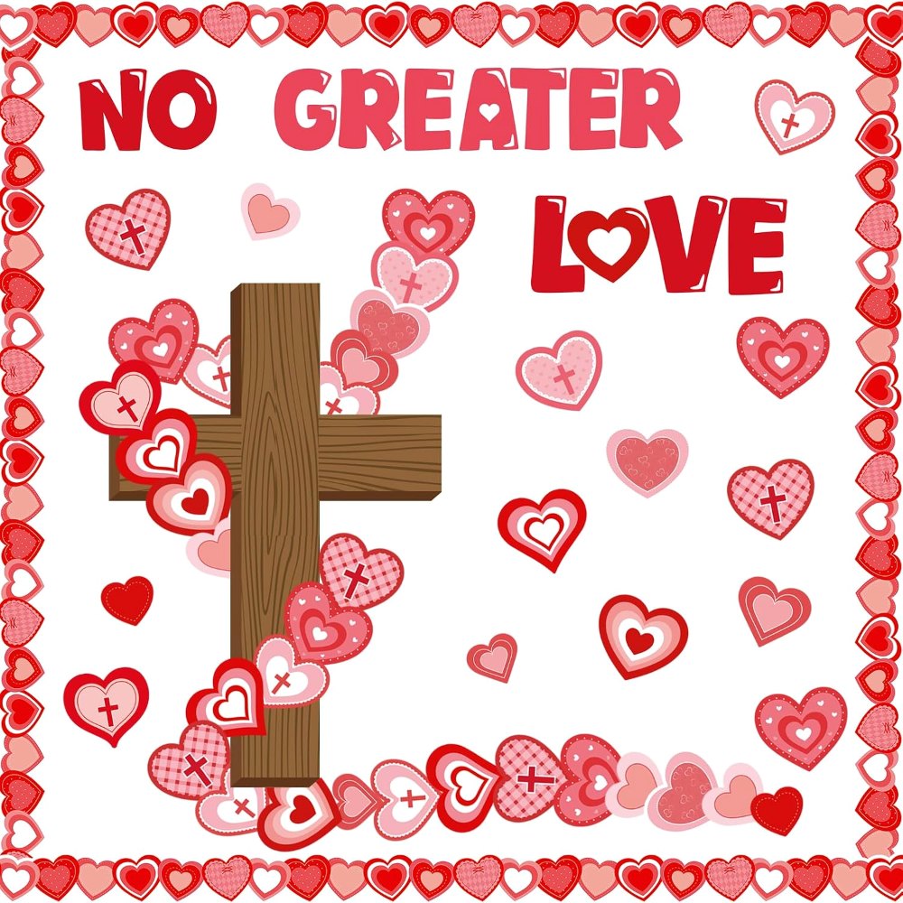 Valentine’s Day Christian Bulletin Board Decorations