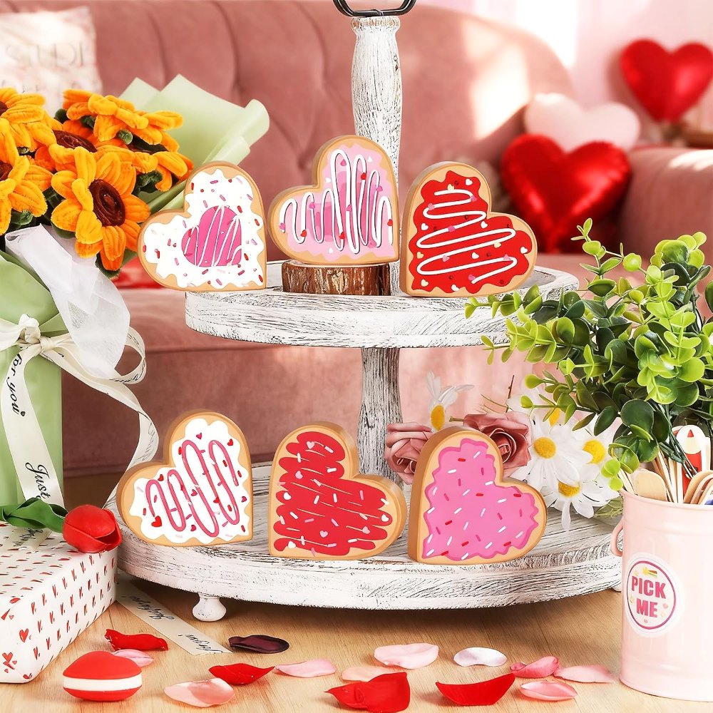 Valentine's Day Decorations for Home Double-Sided Wooden, view 4