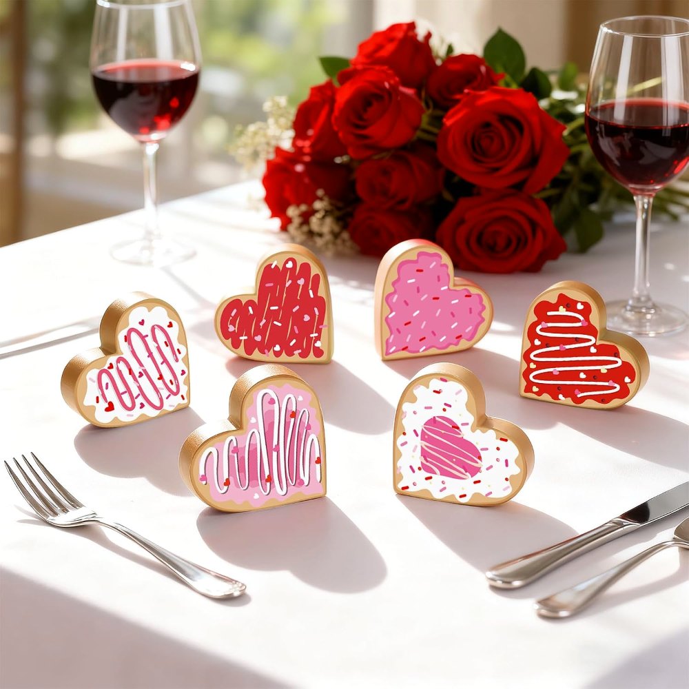 Valentine's Day Decorations for Home Double-Sided Wooden, view 7
