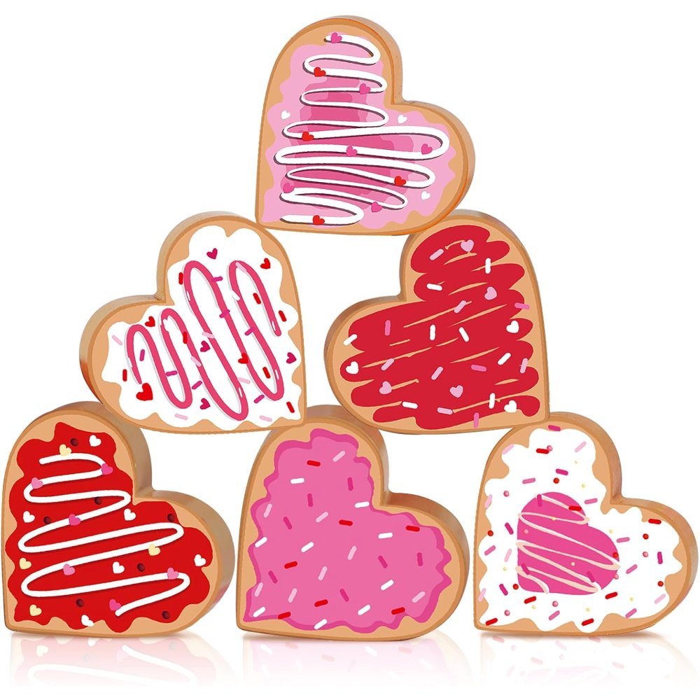Valentine's Day Decorations for Home Double-Sided Wooden