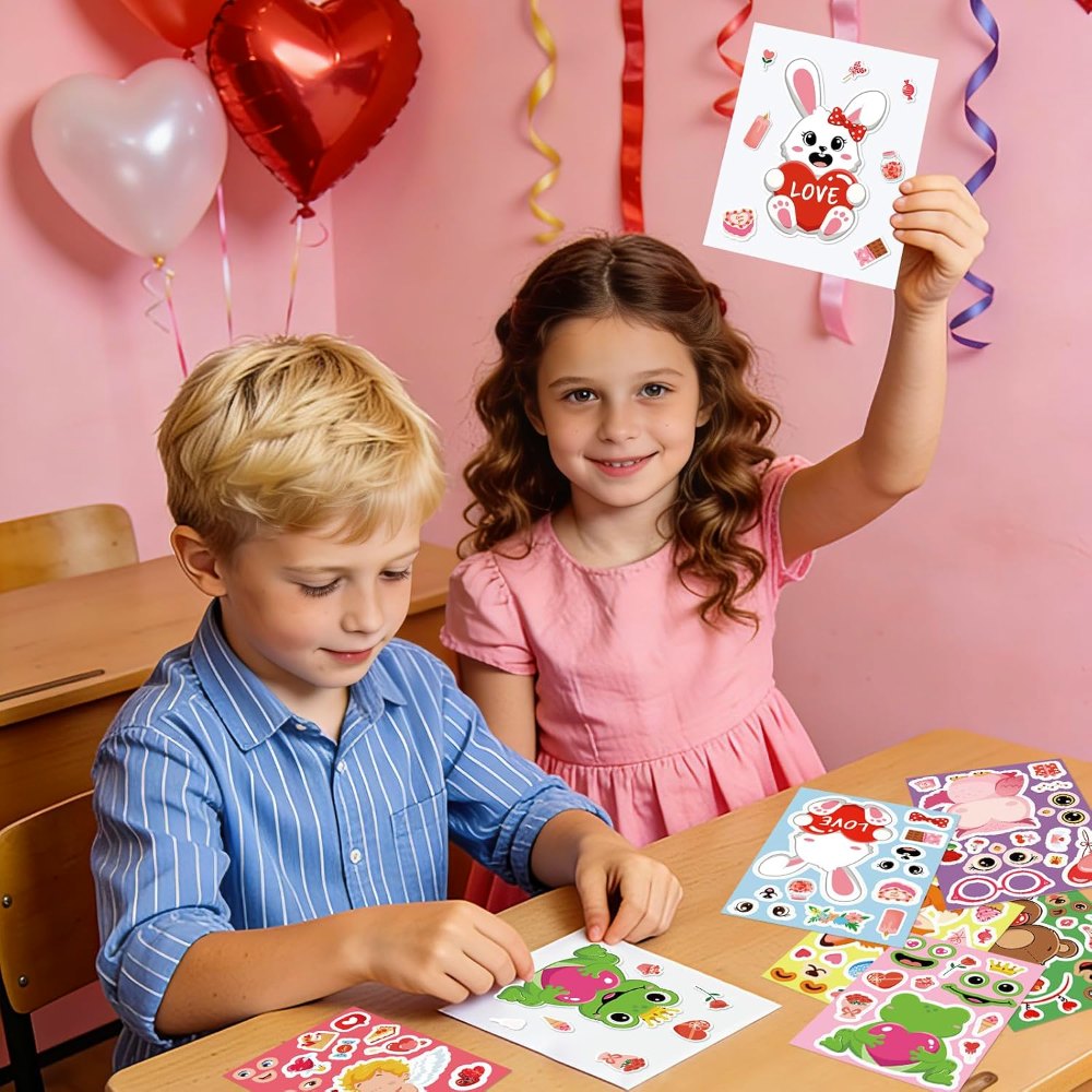 Valentine’s Day Stickers for Kids Make Your Own Stickers, view 6