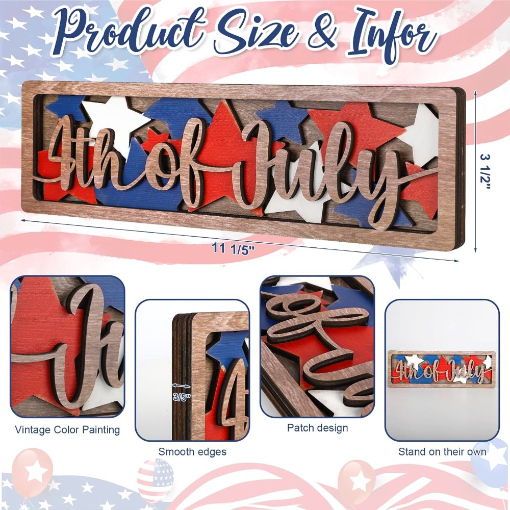 Vintage 4th of July Decorations for Office, view 2