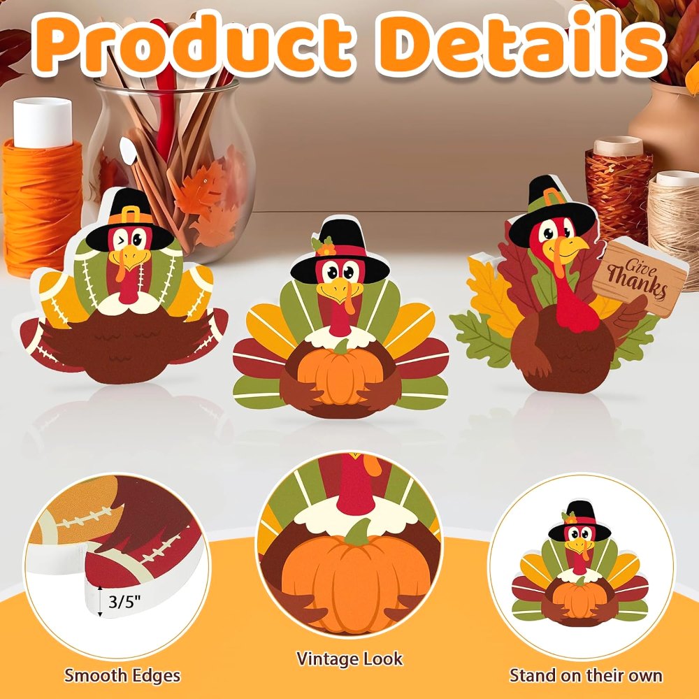 Vintage Thanksgiving Turkey Decorations, view 3