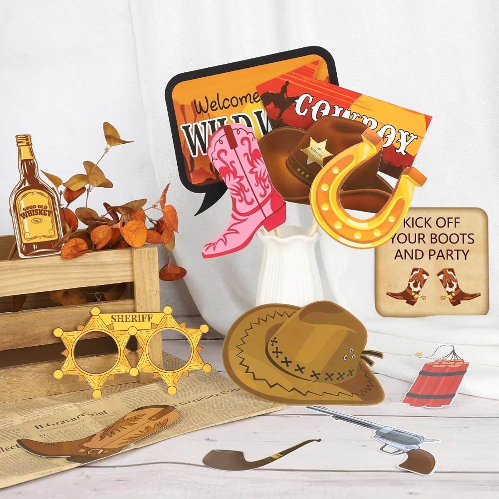 Western Photo Booth Props Wild West Party Decorations, view 4