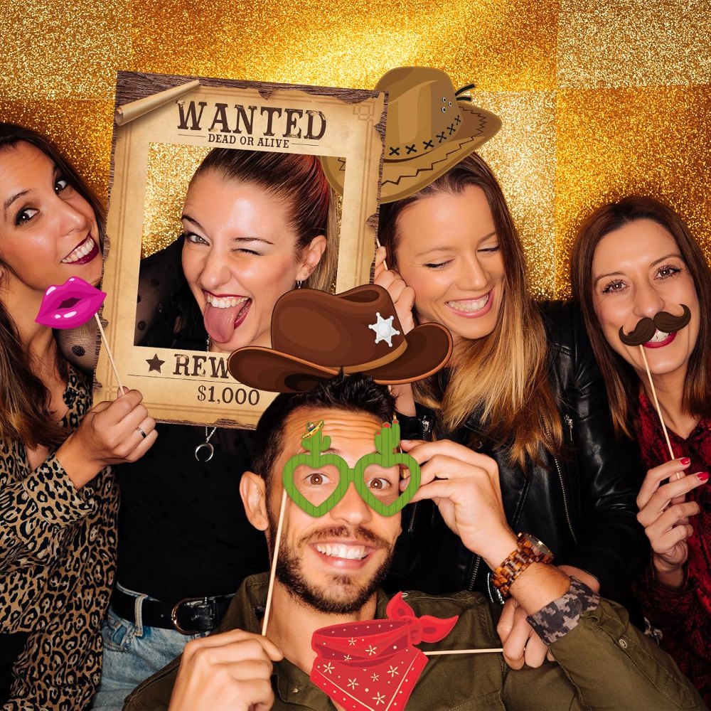 Western Photo Booth Props Wild West Party Decorations, view 6