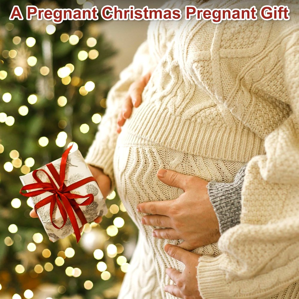 Wood Bump's First Christmas Picture Frame Pregnant Baby, view 6